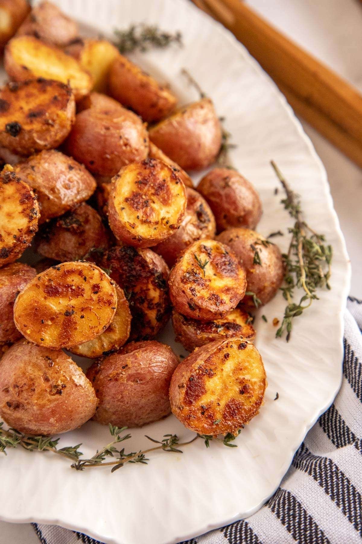 Baby potato with a honey and Mustard dressing, Baby potato with a honey and Mustard dressing,